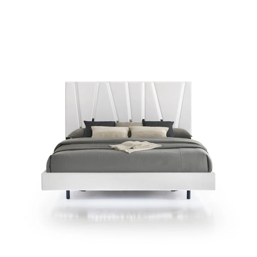 Europa 5/0 Q Headboard, Footboard & Slats-White