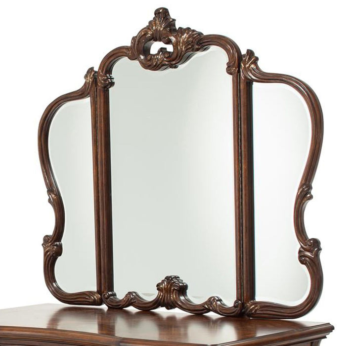 Aico Platine de Royale Vanity Mirror in Light Espresso