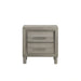 Lennox 2 Drawer Nightstand-Gray
