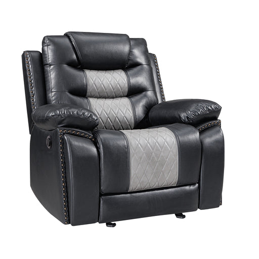 Nikko Glider Recliner W/Pwr Fr-Black/Gray
