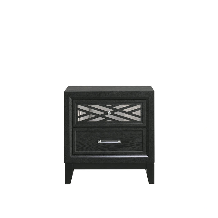 Obsidian Nightstand-Black