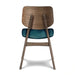 Oscar Chair With Forest Green Cushion-Walnut