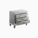 Valentino Nightstand-Silver