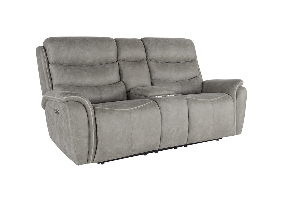 Kamari Console Loveseat W/Pwr Hr & Fr-Gray