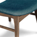 Oscar Chair With Forest Green Cushion-Walnut