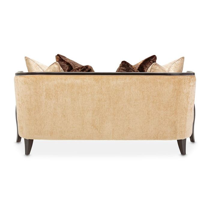 AICO Malibu Crest Loveseat in Dark Espresso