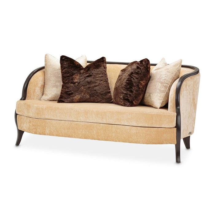 AICO Malibu Crest Loveseat in Dark Espresso