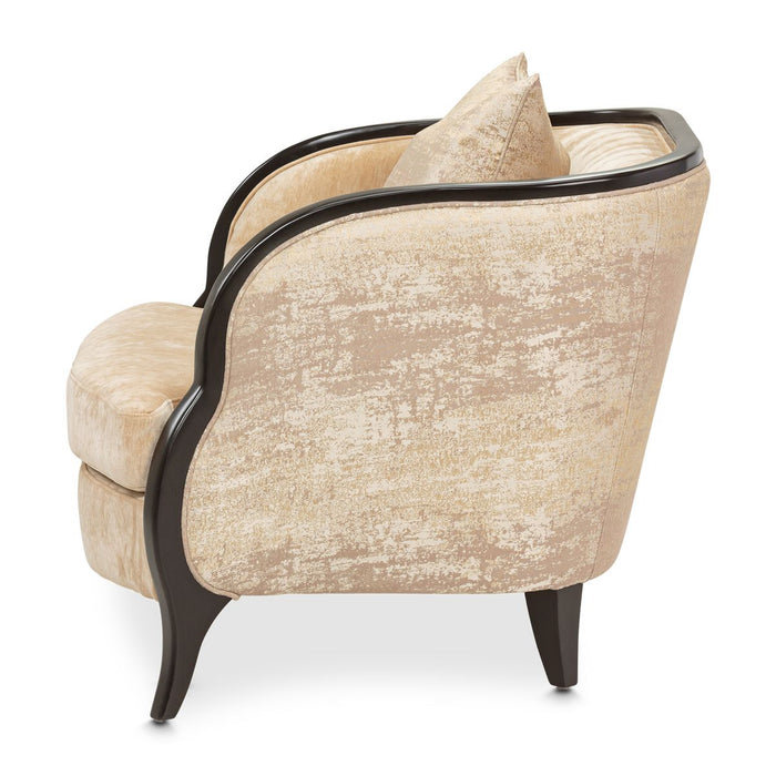 AICO Malibu Crest Living Room Chair in Dark Espresso