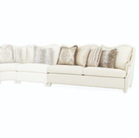 AICO Furniture Chamberi RAF Sofa French Vanilla in Classic Pearl image
