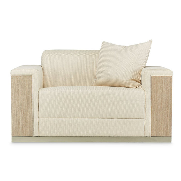 AICO Laguna Ridge Chair and Half in Washed Oak image