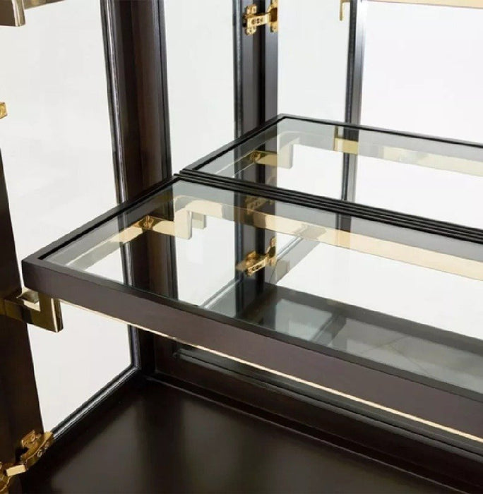 AICO Belmont Place Display Cabinet in Espresso