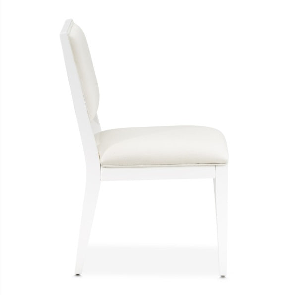 AICO Furniture Palm Gate Side Chair (Set of 2) in Cloud White