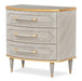 AICO Furniture St.Charles 3 Drawer Nightstand in Dove Gray image