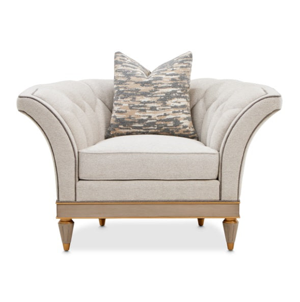 AICO Furniture St.Charles Matching Chair in Dove Gray