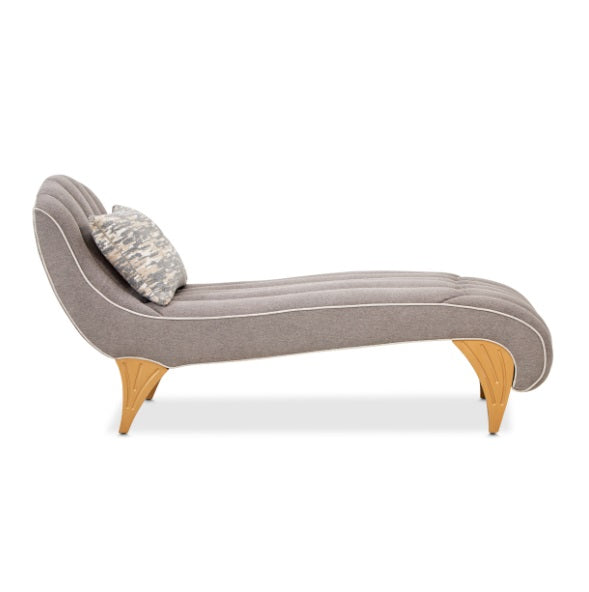 AICO Furniture St.Charles Chaise in Dove Gray