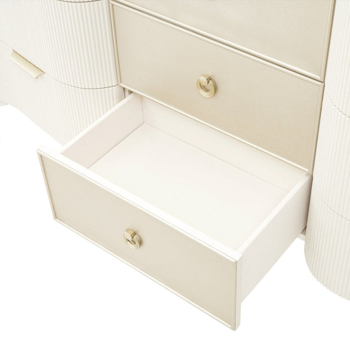 AICO Furniture La Marisia Dresser in Creamy Pearl