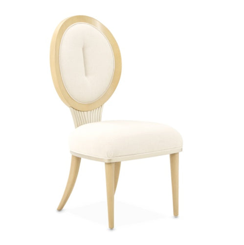 AICO Furniture Camellia Field Side Chair (Set of 2) in Caramel