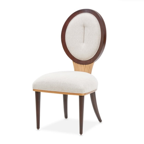 AICO Furniture Camellia Field Side Chair (Set of 2) in Warm Pecan image