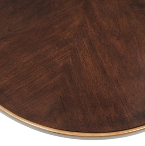 AICO Furniture Camellia Field Cocktail Table in Warm Pecan