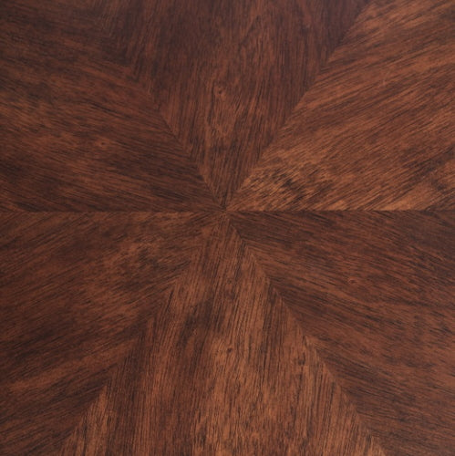 AICO Furniture Camellia Field Chairside Table in Warm Pecan