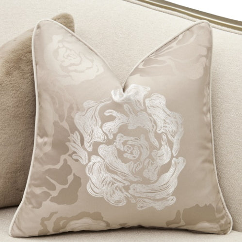 AICO Furniture Camellia Field RAF Loveseat Linen in Caramel