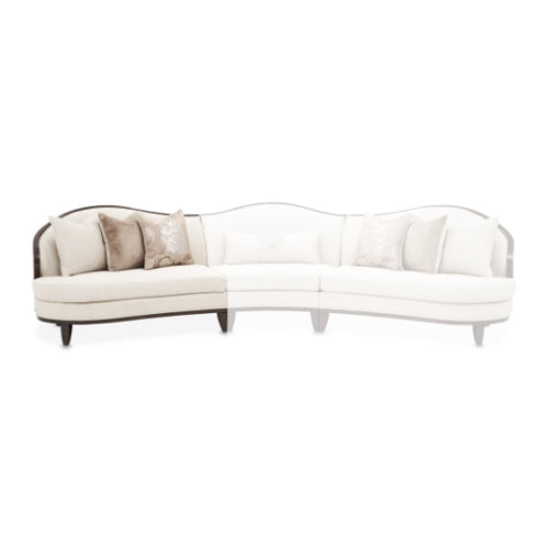 AICO Furniture Camellia Field LAF Loveseat Linen in Warm Pecan image