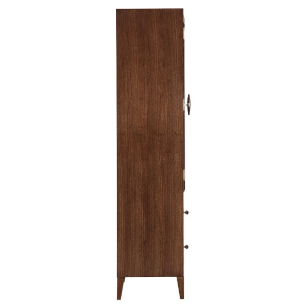 AICO Furniture Houston Display Cabinet in Walnut