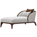 AICO Furniture Houston Chaise Pebble in Walnut image