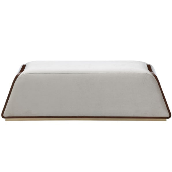 AICO Furniture Houston Accent Bench in Walnut