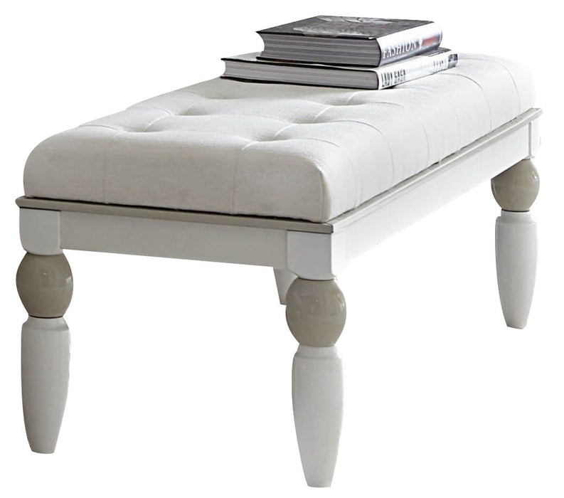 AICO Sky Tower Bedside Bench in White Cloud image
