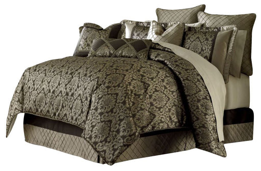 AICO Imperial 10-pc King Comforter Set in Bronze image
