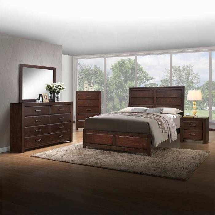 Oberreit Walnut Eastern King Bed