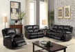 Zuriel Black PU Sofa (Motion) image