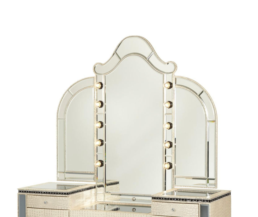 Hollywood Swank Vanity Mirror in Crystal Croc image