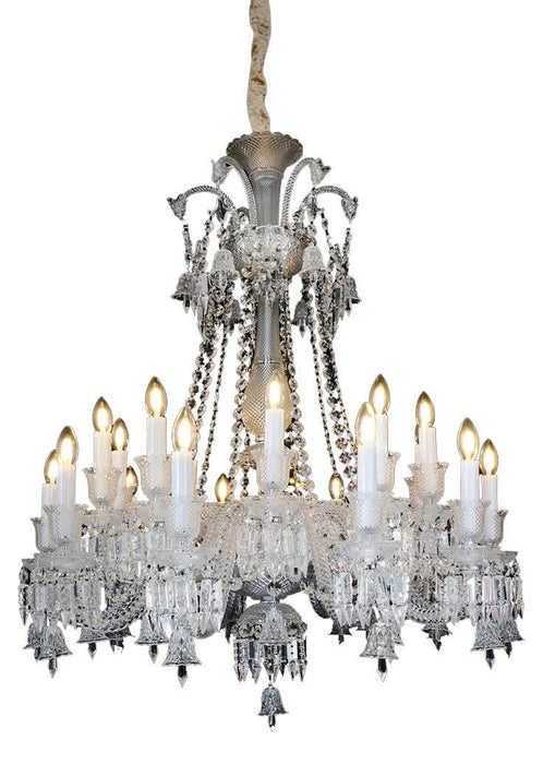 Lighting Treviso 24 Light Chandelier in Clear and Chrome