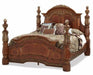 Villa Valencia King Poster Bed in Chestnut image