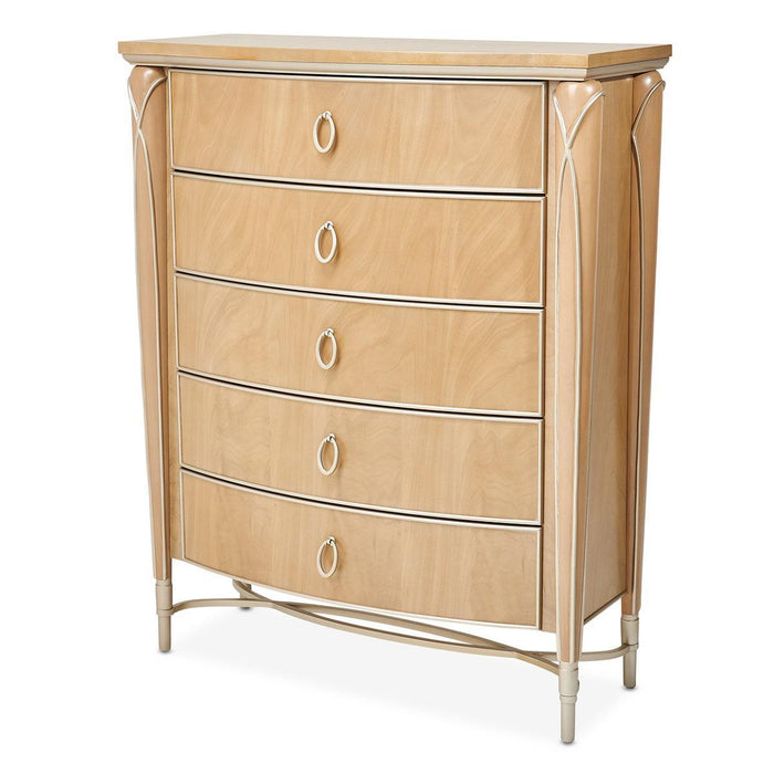 Villa Cherie Highboy Chest in Caramel
