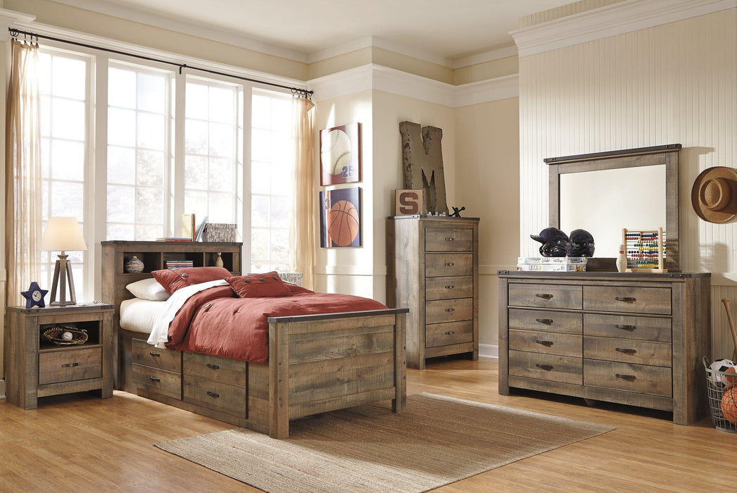 Trinell Youth Bed with 2 Storage Drawers