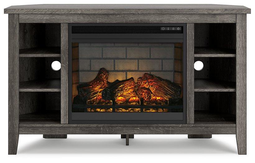 Arlenbry Corner TV Stand with Electric Fireplace