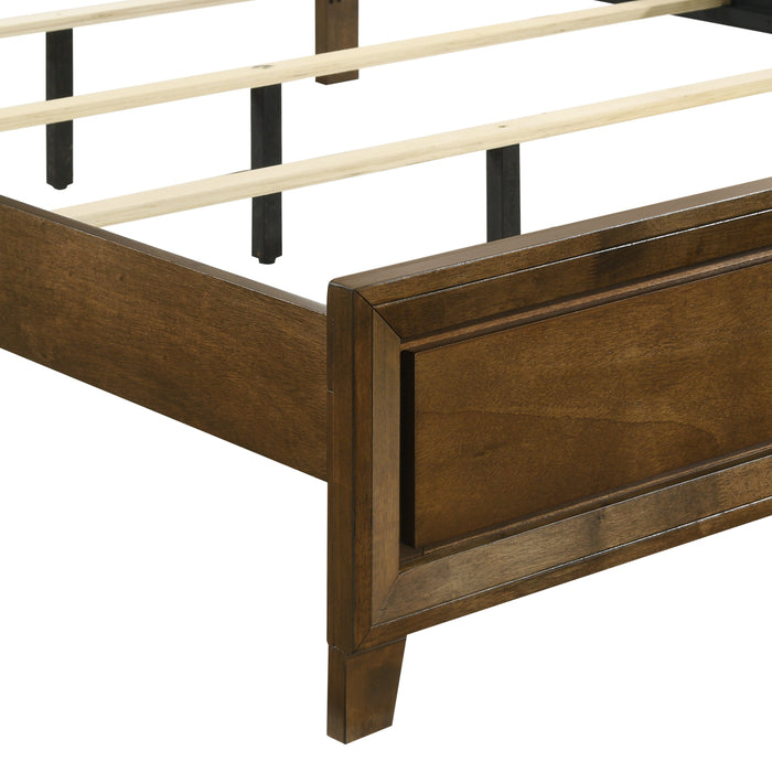Ballard 5/0 Q Headboard, Footboard & Slat Kit-Walnut