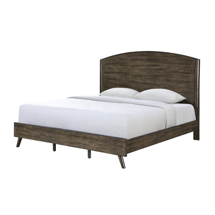 Rex 6/6-6/0 Ek/Wk Headboard, Footboard & Slats-Walnut
