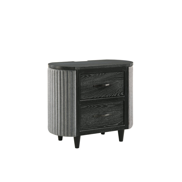 Skyline 2 Drawer Nightstand-Onyx