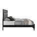 Obsidian 6/6-6/0 Ek/Wk Headboard, Footboard & Slats-Black