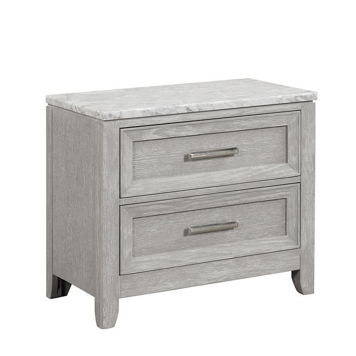 Fiona Nightstand-Mist Gray