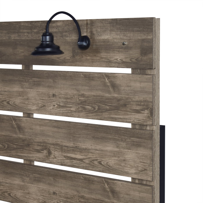 Misty Lodge 6/6 Ek Hb,Fb, & Slats-Greige