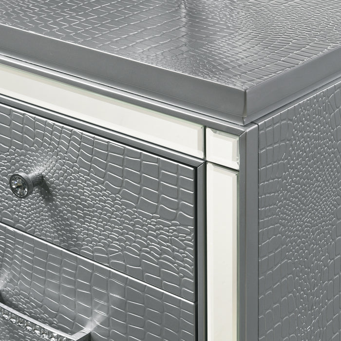 Valentino Dressing Table-Silver