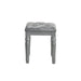 Valentino Dressing Table Stool-Silver