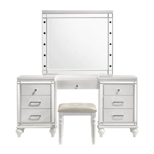 Valentino Dressing Table Mirror (Bulbs Not Included)-White