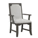 Lisbon Dining Arm Chair (2 Per Carton)-Gray