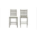 Pascal Ladderback Counter Chair (2 Per Carton)-Driftwood